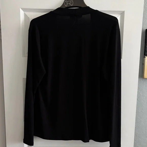 MICHAEL Michael Kors Black Top with Zipper Details - Picture 4 of 4